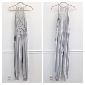 COPY - American Eagle Gray Surplice Jogger Jumpsu…